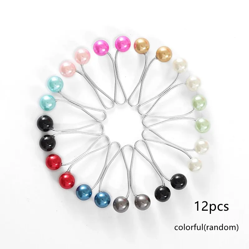 

Разноцветные жемчужные Заколки-булавки для головных платков, зажимы для хиджаба и шарфа, мусульманская Арабская шаль, женское ювелирное из...