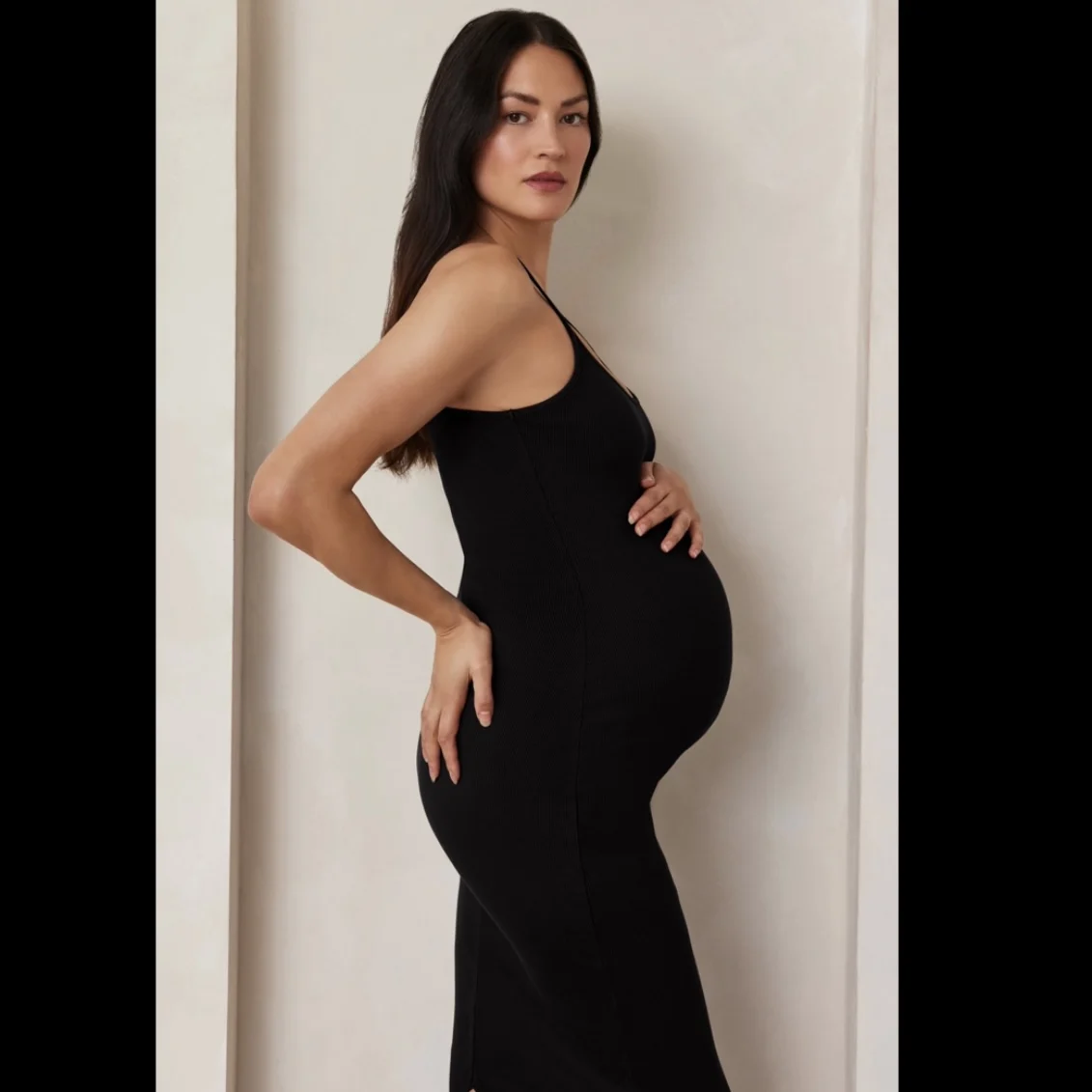 Seamless Advanced Feeling Same Material Double Layer Design Export Usa Pregnant Women Elastic Sling Dress Pregnancy Photo Trade