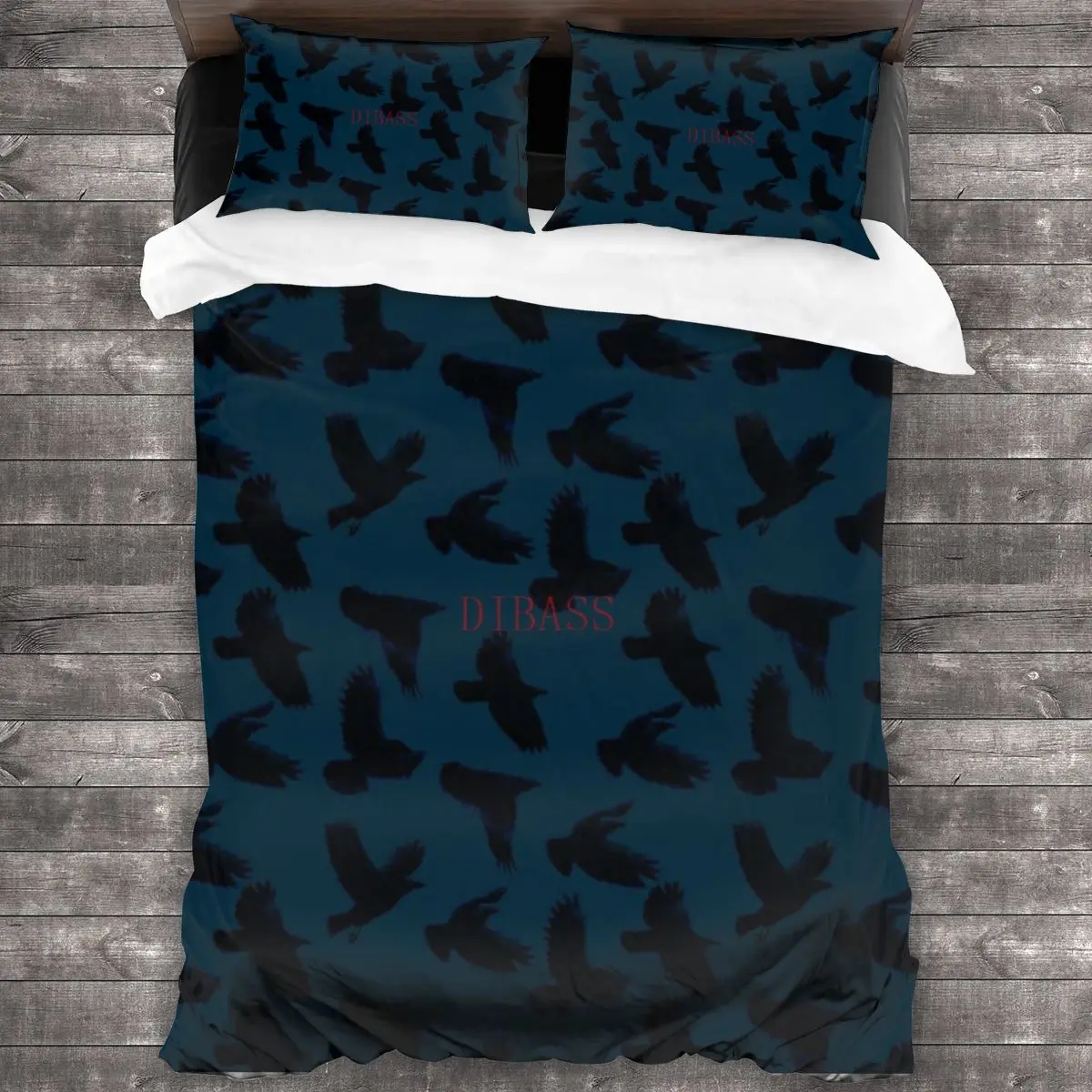

As The Crows Fly Soft Microfiber Comforter Set with 2 Pillowcase, Quilt Cover With Zipper Closure King Size Comforter Cover