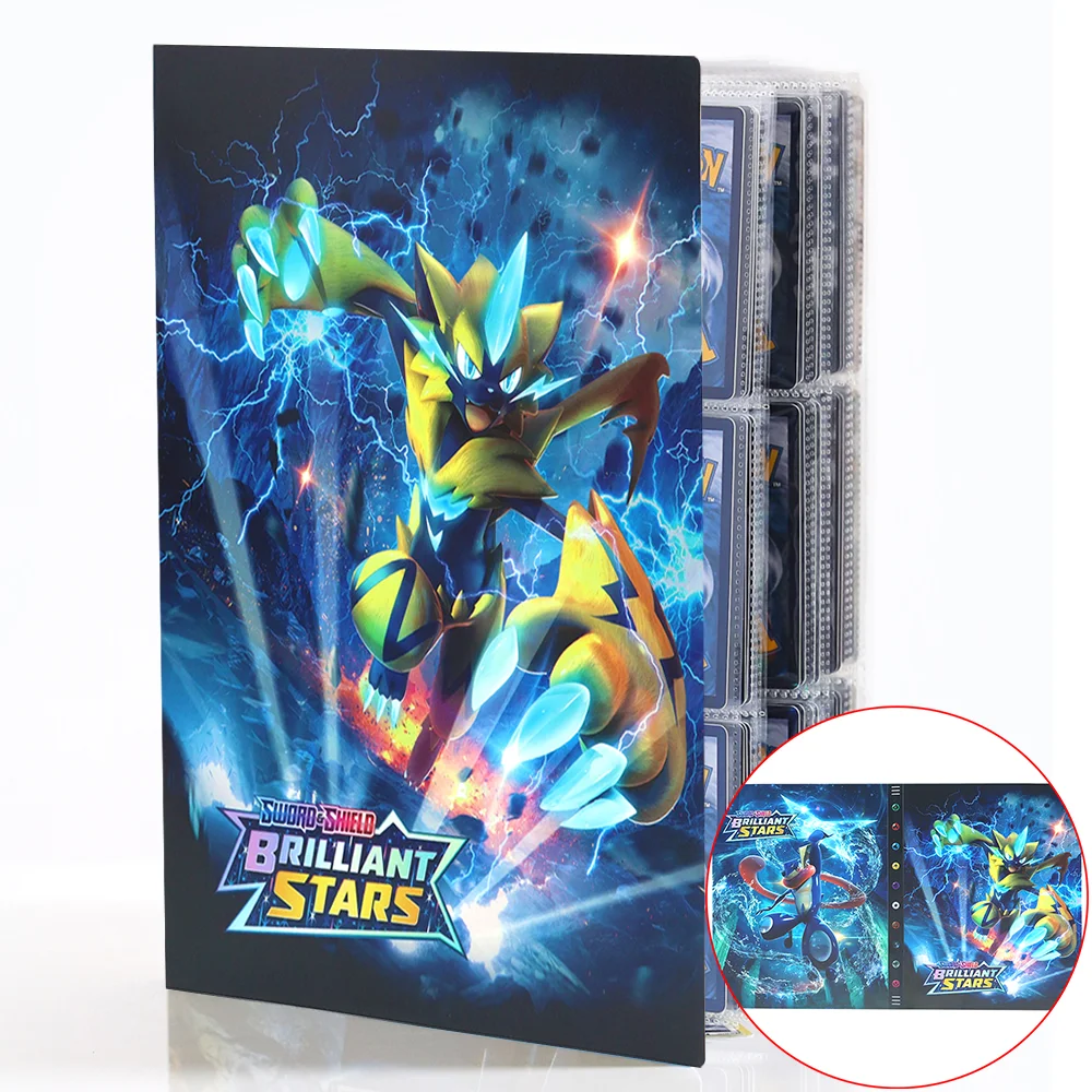 

Newest 540pcs Pokemon Cards Album Book Pikachu Charizard Card Holder Binder VMAX GX EX Anime Game Collection Folder