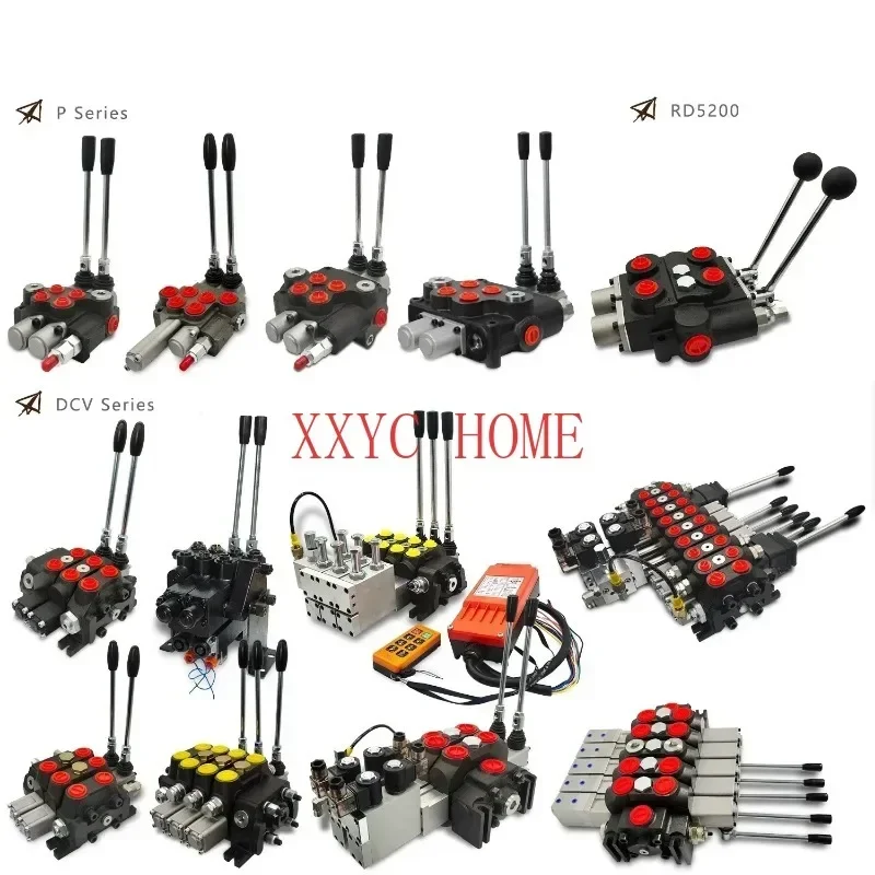 Hy-waloil 12V DC 13 GPM 4 катушки гидравлического моноблока прямой соленоидный