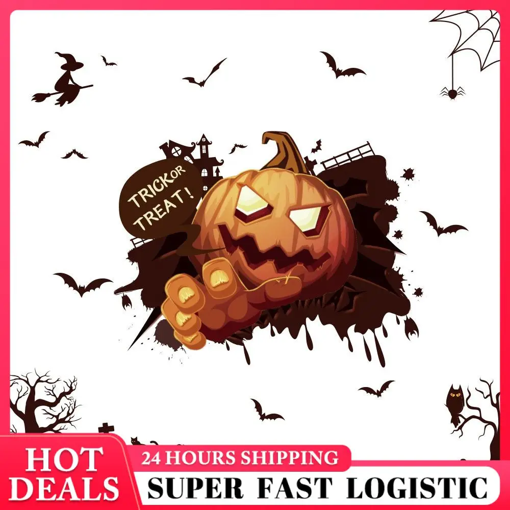 

Наклейки на окна, праздничные интересные украшения для окон на Хэллоуин, статические наклейки, наклейки на окна на Хэллоуин, максимальный рейтинг, стеклянная наклейка