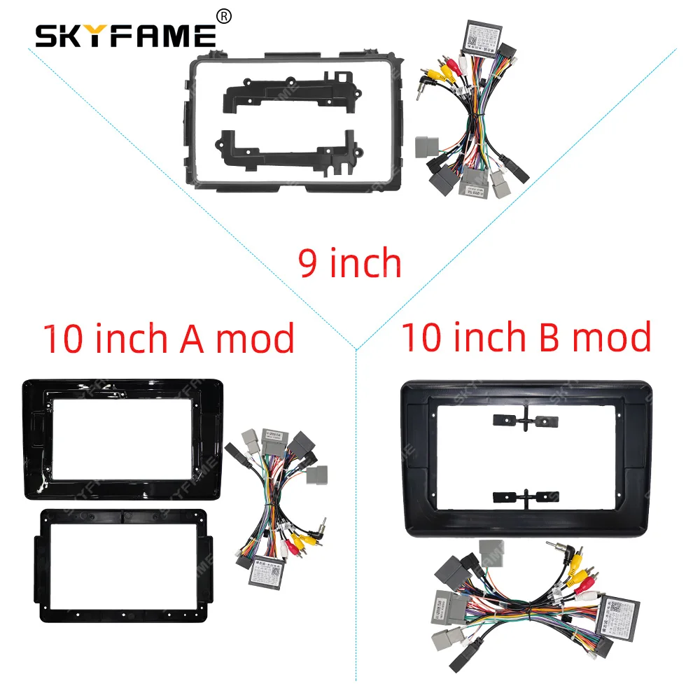 SKYFAME Car Frame Fascia Adapter Canbus Box Decoder For Honda Vezel XRV HRV HR-V  Android Radio Dash Fitting Panel Kit