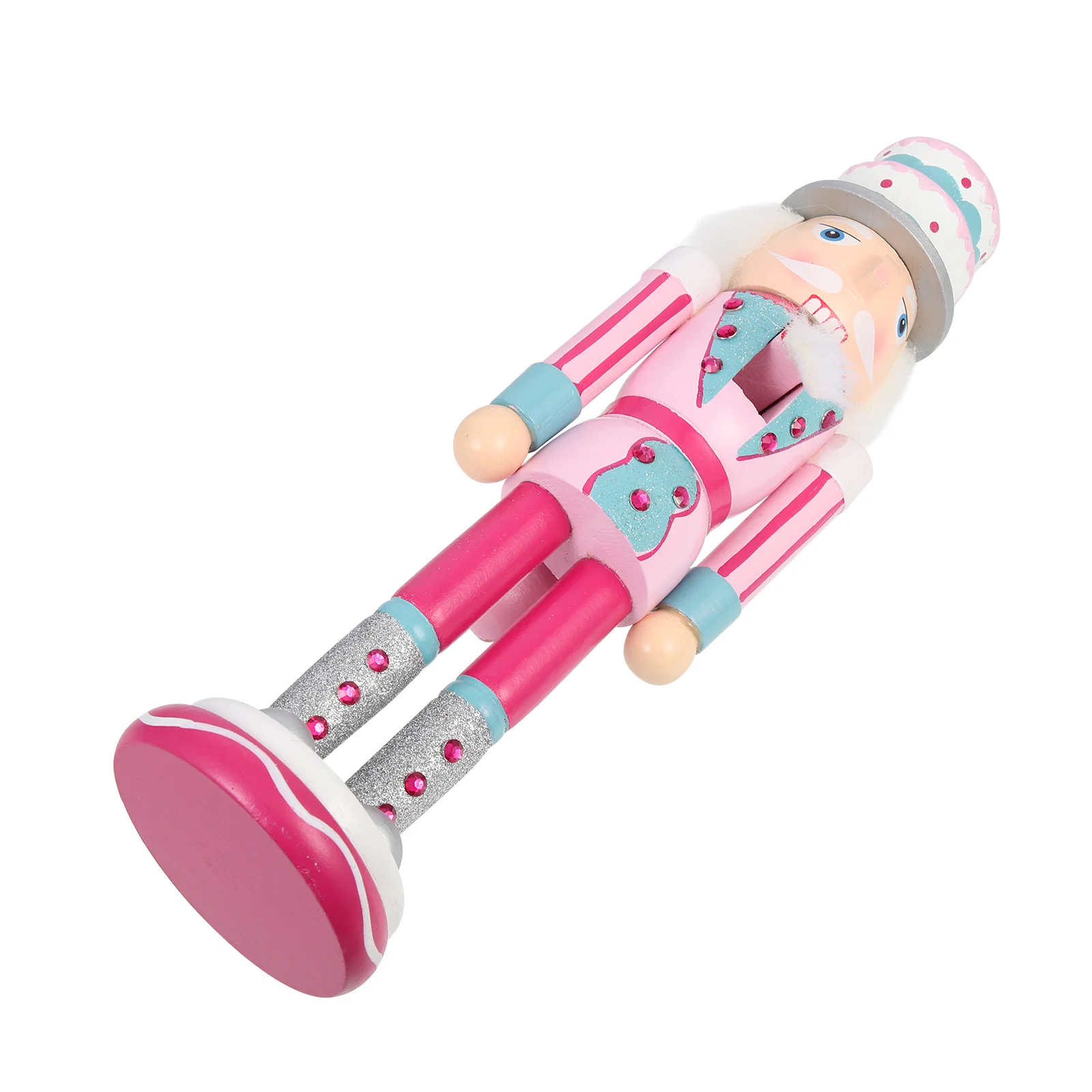 

Accessories Nutcracker Soldier Pink Home Decor Wooden Christmas Desktop Nutcrackers Decoration