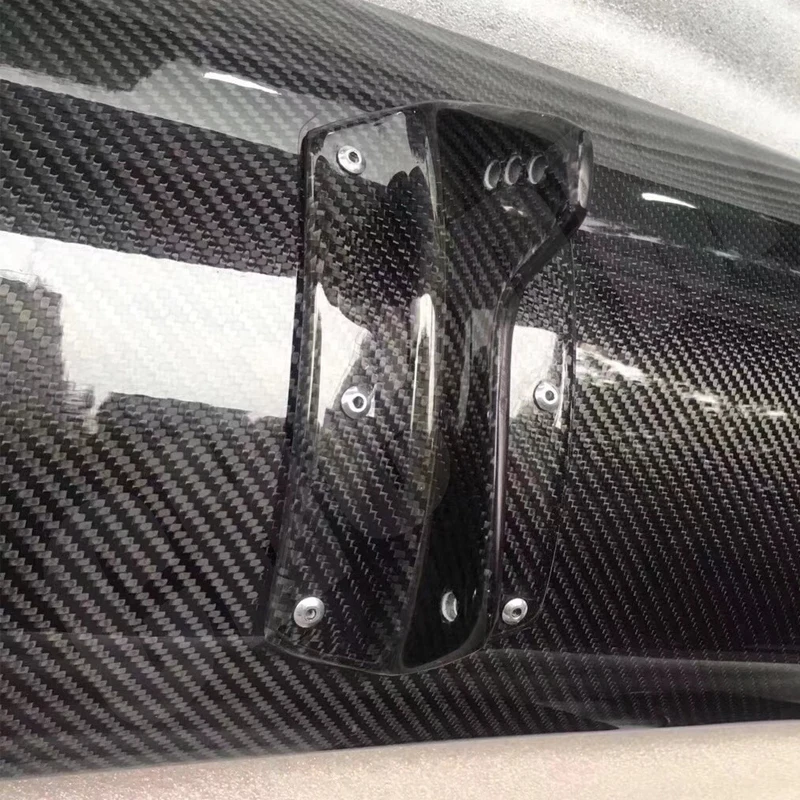 Для 2003 + Nissan 350Z Fairlady Z34 | GT Rocket Bunny Стиль Настоящее углеродное волокно Задняя Крышка