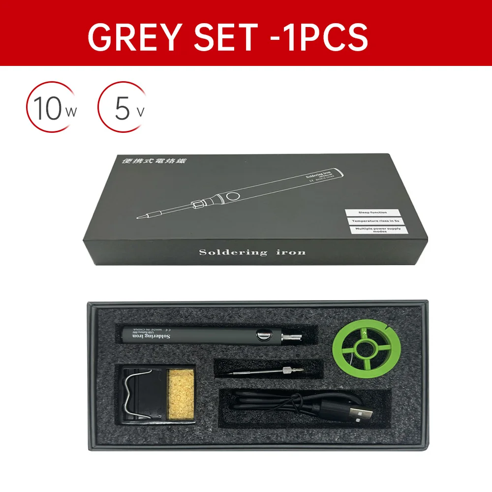 

Беспроводной Электрический Паяльник-ручка 5В, Перезаряжаемый Через USB, Портативный, С Регулировкой Температуры