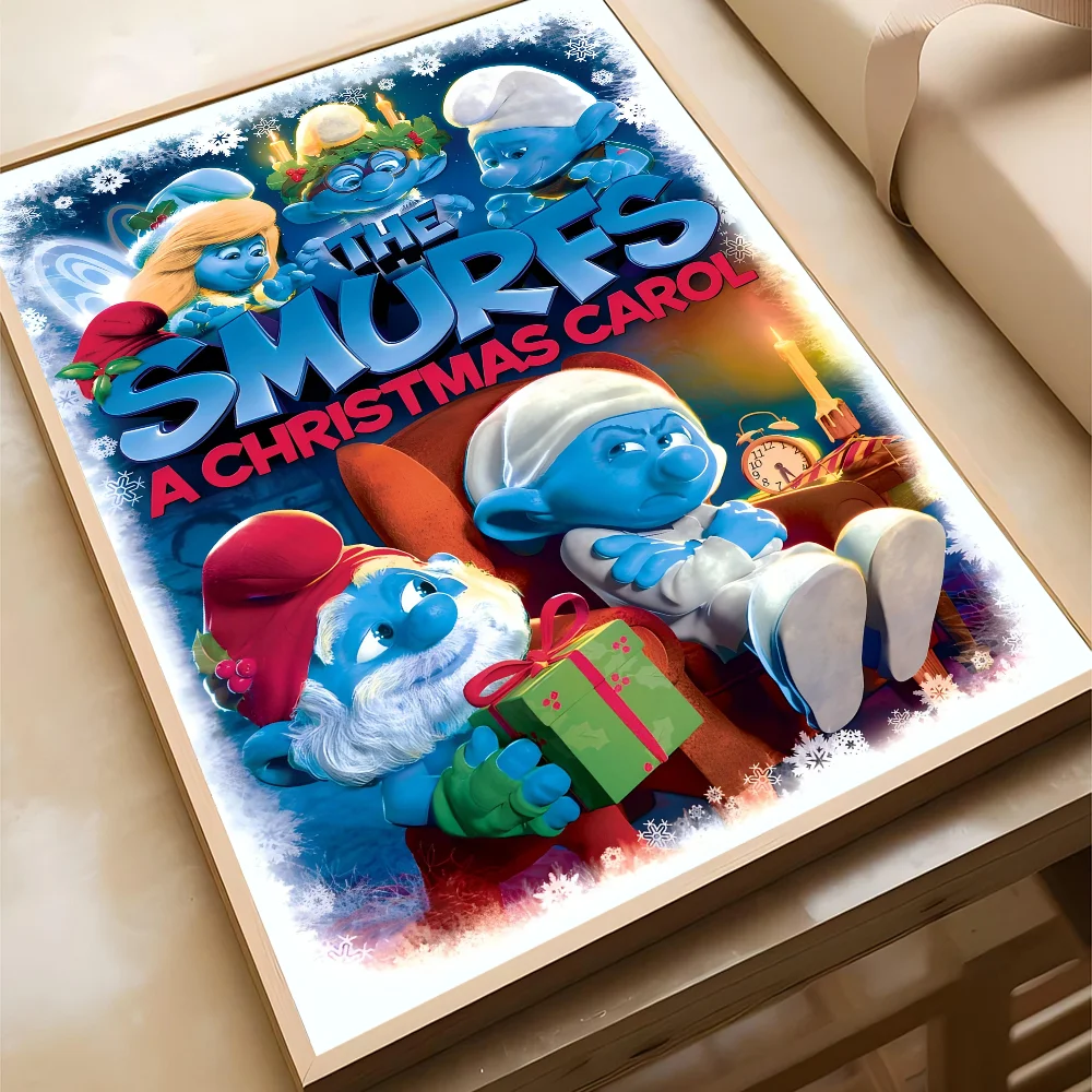 Винтажные постеры с рисунком S-Smurfs липкие ретро наклейки из крафт-бумаги сделай