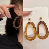 vintage geometric round big earrings for women fashion korean elegant pendant earrings 2022 trend new designer jewelry gifts