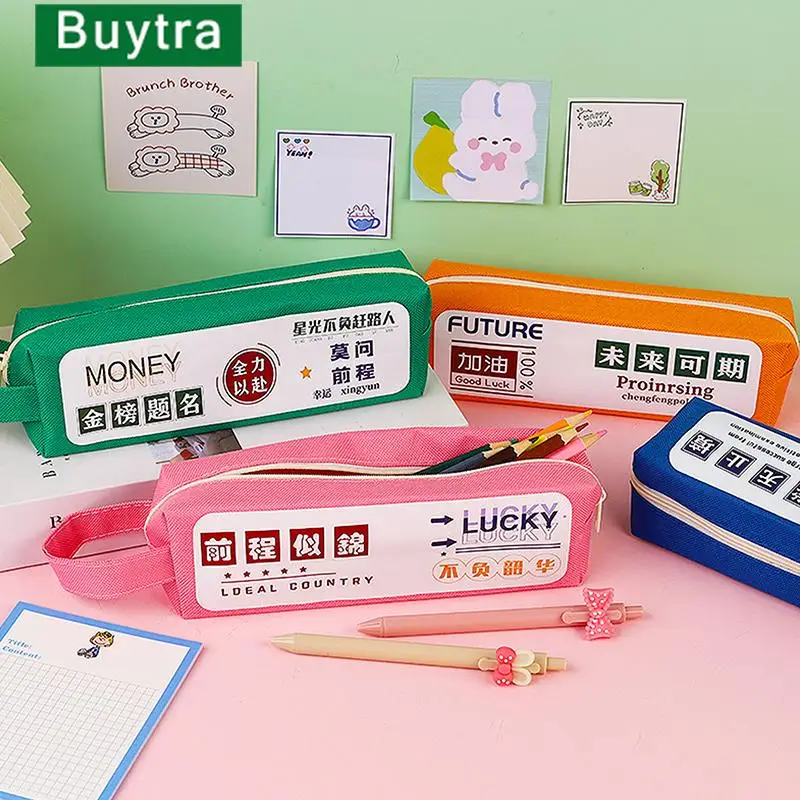 

Pencil Bag Student Supplies Kawaii Zipper Bags Pencil Case Pouch School Office Stationery Supplies