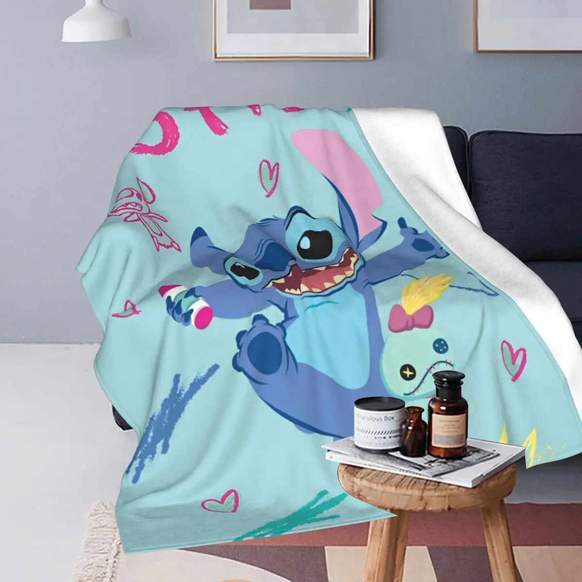 Милое Фланелевое осенне-зимнее многофункциональное мягкое покрывало для