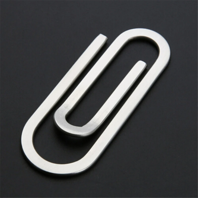 

Metal Clips Credit Portfolio Paper Money Multi-function Holder Card Holder Folder Clip Silver Money Clip Steel Men Stainless