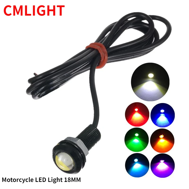 

Motorcycle LED Light Bulbs12V Rearview Mirror Flashing Blinker Lamps3LED Eagle Eye Lamp Bulb Universal Lighting Lampra Indicator