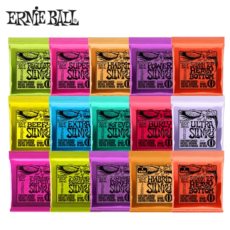 

Струны Ernie Ball для электрогитары, играющие в реальных тяжелых металлах Rock 2220 2221 2222 2223 2003 2004, супер скромные аксессуары для гитары