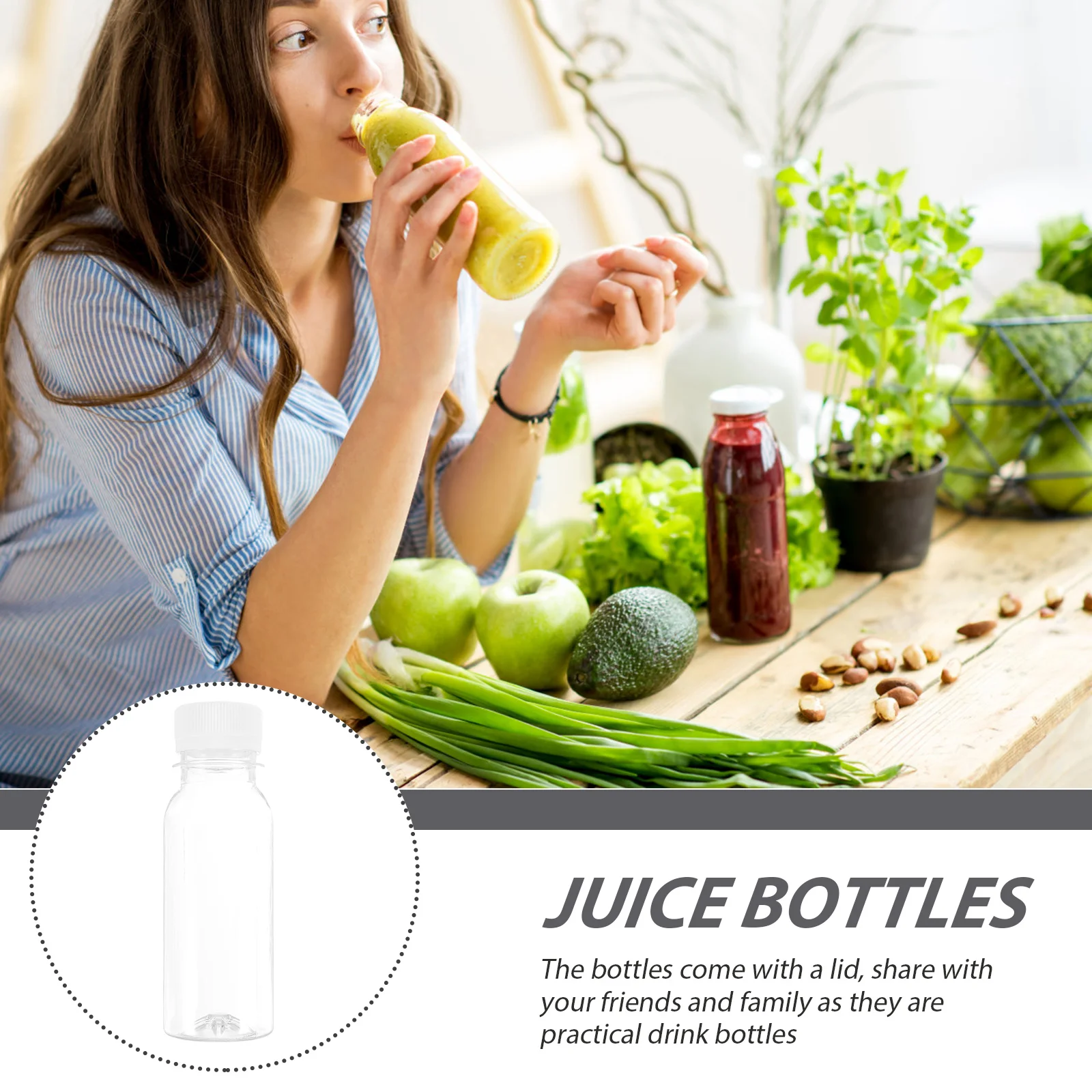 10 шт. бутылка для молока воды пустые бутылки бытовые линзы сока принадлежности