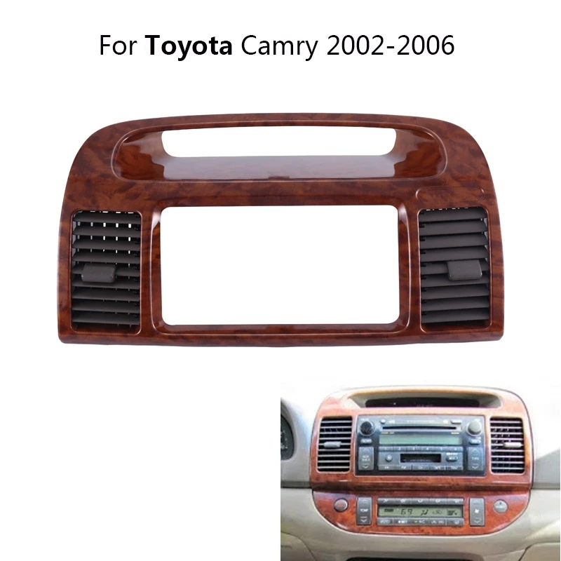 

Car Fascia Auto Stereo Panel Mounting Dashboard Air Vent Replace For Toyota Camry 5 2002-2006