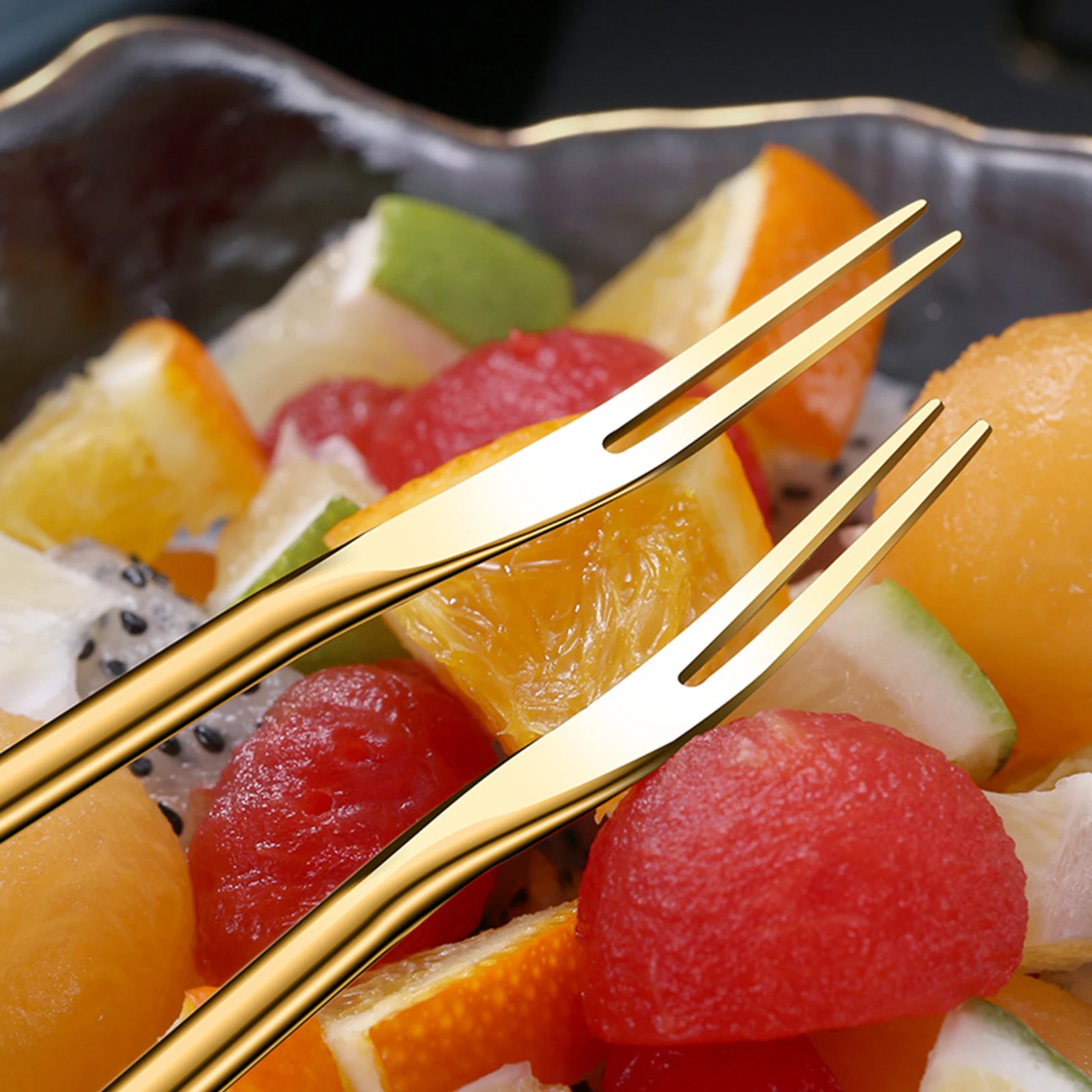 

4 Pcs Mini Shovel Spoons and Fork Set for Desserts Stainless Steel Teaspoons Creative Coffee Spoon Scoop Tableware Cutlery Set