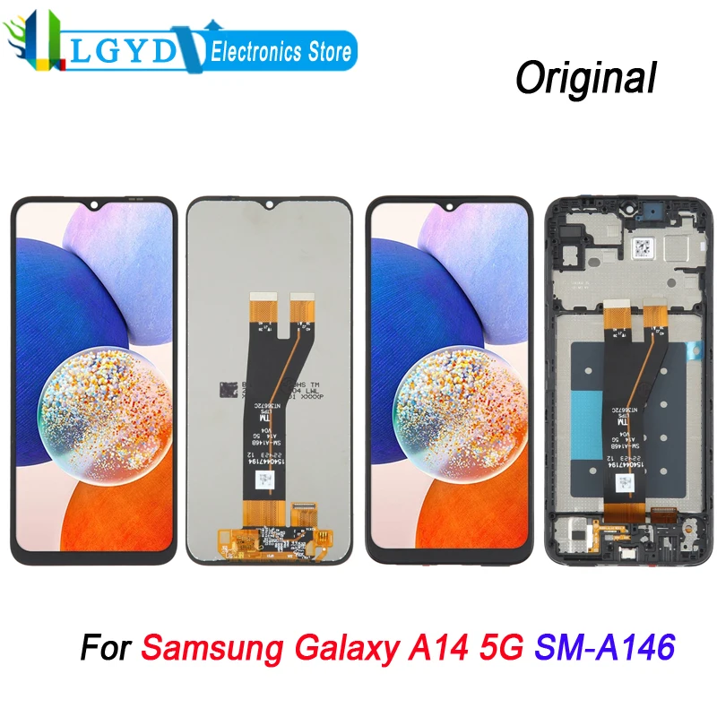 

Оригинальный ЖК-экран для Samsung Galaxy A14 5G, сенсорный экран с дигитайзером, полная сборка, замена