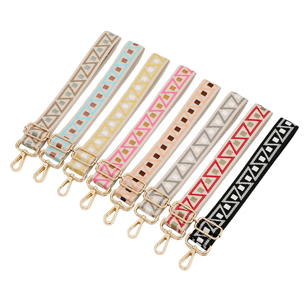 Жаккардовая сумка на плечо с геометрическим рисунком