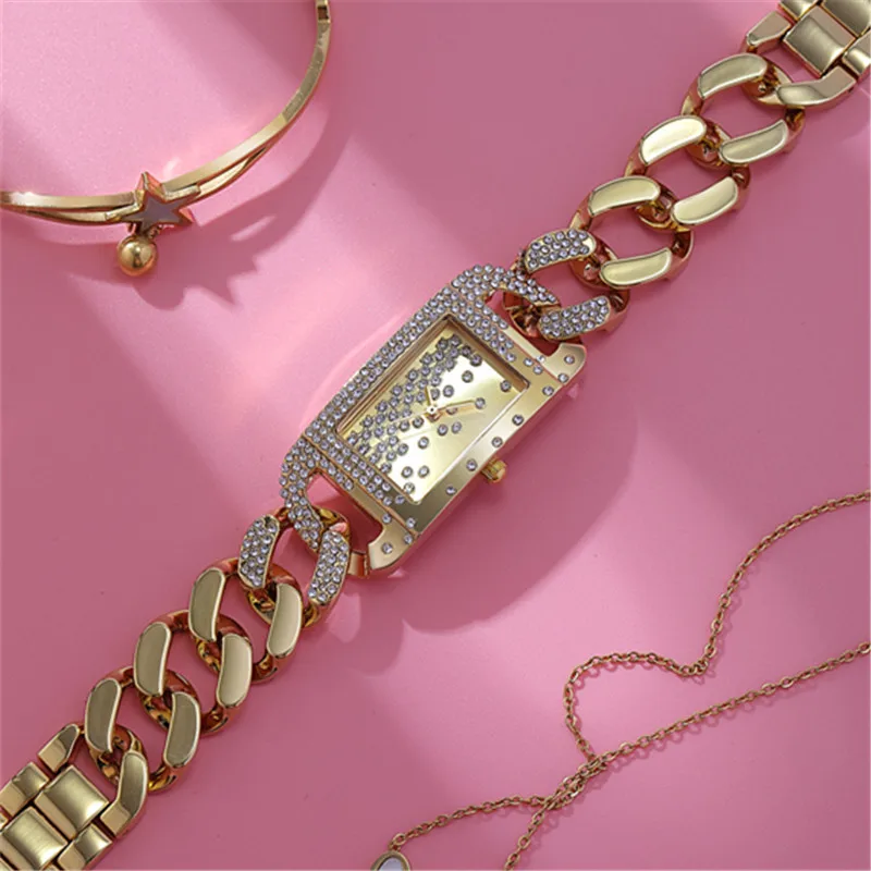 Алмазные часы известного бренда ldaie студенческие с простым браслетом модные