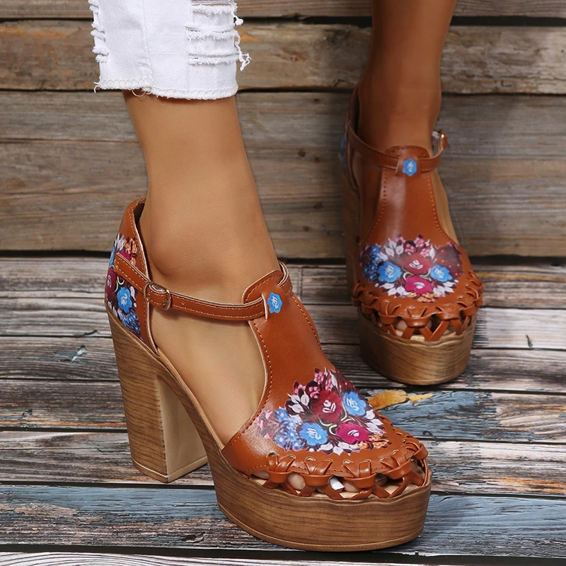 

Cold Boots Women 2021 Europe and The United States New Autumn Thick Heel Fish Mouth Fringe Low Tube High Heel Cold Boots