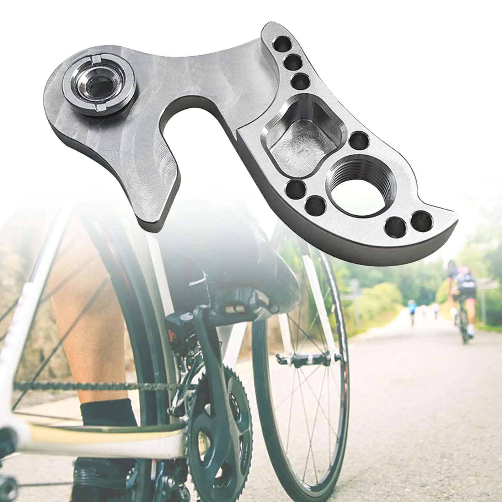 

Universal Derailleur Hanger Silver Extender Parts Stainless Steel Transmission hook Bike Road Bicycle Replace