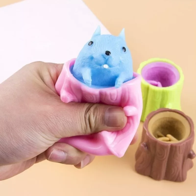 Mouse Pattern Anti Stress 1Pcs Baby Toys Funny TPR Cute Squeeze Toy Nice Gift