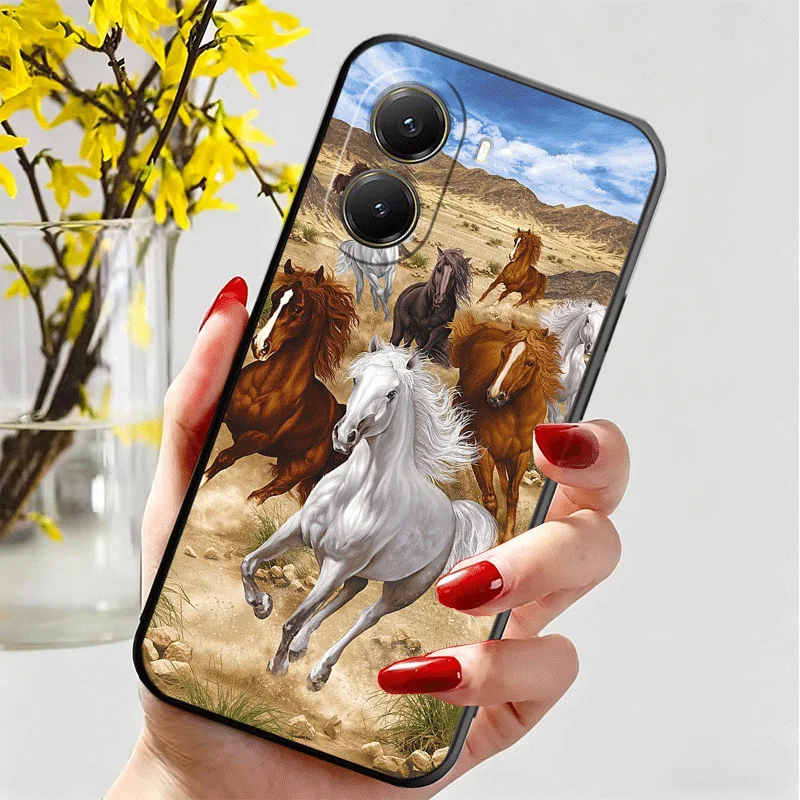 Фото Мягкий силиконовый чехол для телефона Xiaomi Poco M8 F8 X8 Pro Max с рисунком лошади Ферганы, для моделей X7 F7 M7 X6 X5 Redmi 15C 15A X4 X3 M6 M5S №4