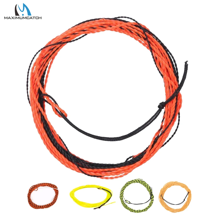 Фото MAXIMUMCATCH Tenkara Fly Line 17 фунтов 11 футов/12 футов/13 футов (3,3-3,9 м) плетеная леска для прецизионного литья №1