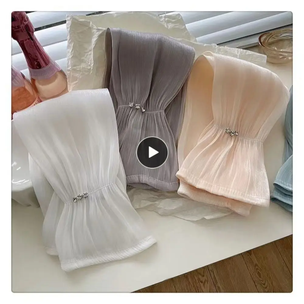 

Sweet Silky Breathable Sleeve Outdoor Driving Loose Arm Shield Sleeve Womens Spring And Summer Cotton Polyester Sun Ice Sleeve