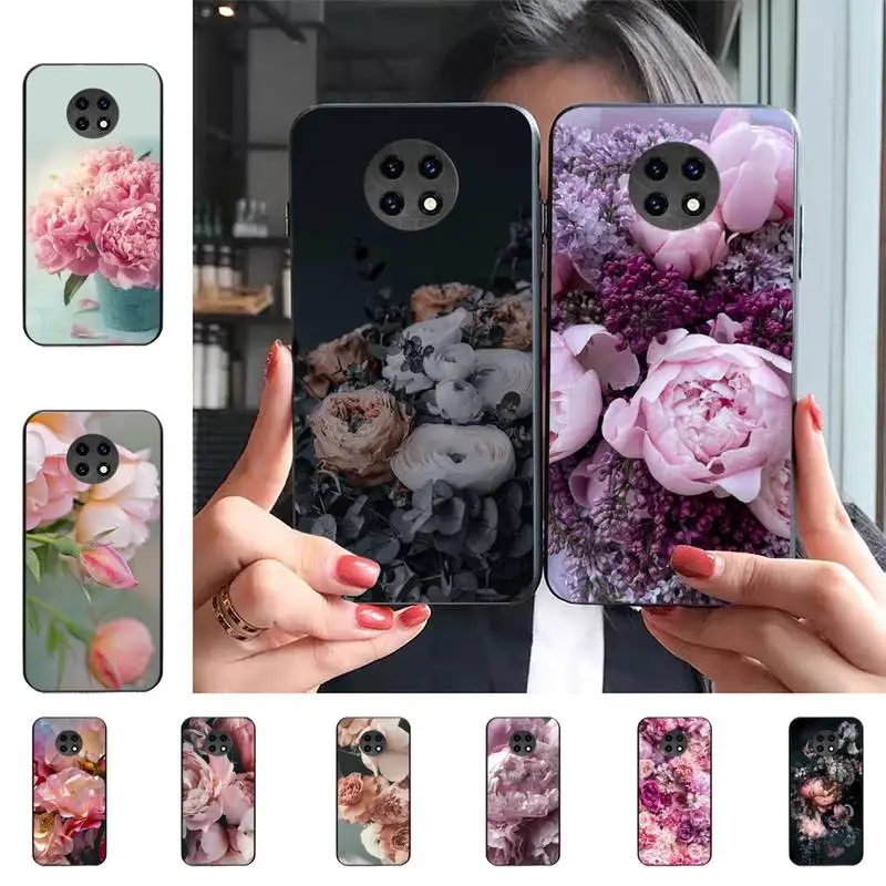 

Flower Pink Peonies Peony Phone Case for Samsung A51 A30s A52 A71 A12 for Huawei Honor 10i for OPPO vivo Y11 cover