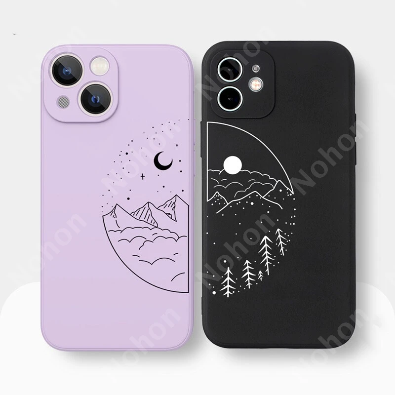 

NOHON Premium Silicone Soft Case for iPhone 13 12 11 Pro Max SE 2020 X XR XS 8 7 ip 6S 6 Plus Couple Cartoon Phone Cover Casing