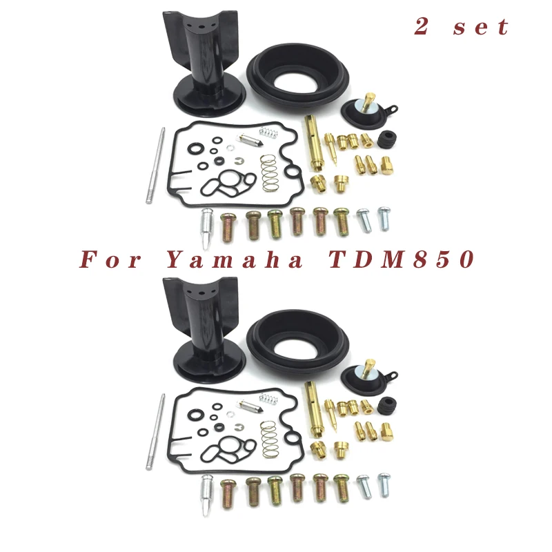 Фото Набор для ремонта карбюратора для Yamaha TDM850 1991-1999, восстановление уплотнения, поплавковый клапан, пилотные винты, поршень, диафрагма №1