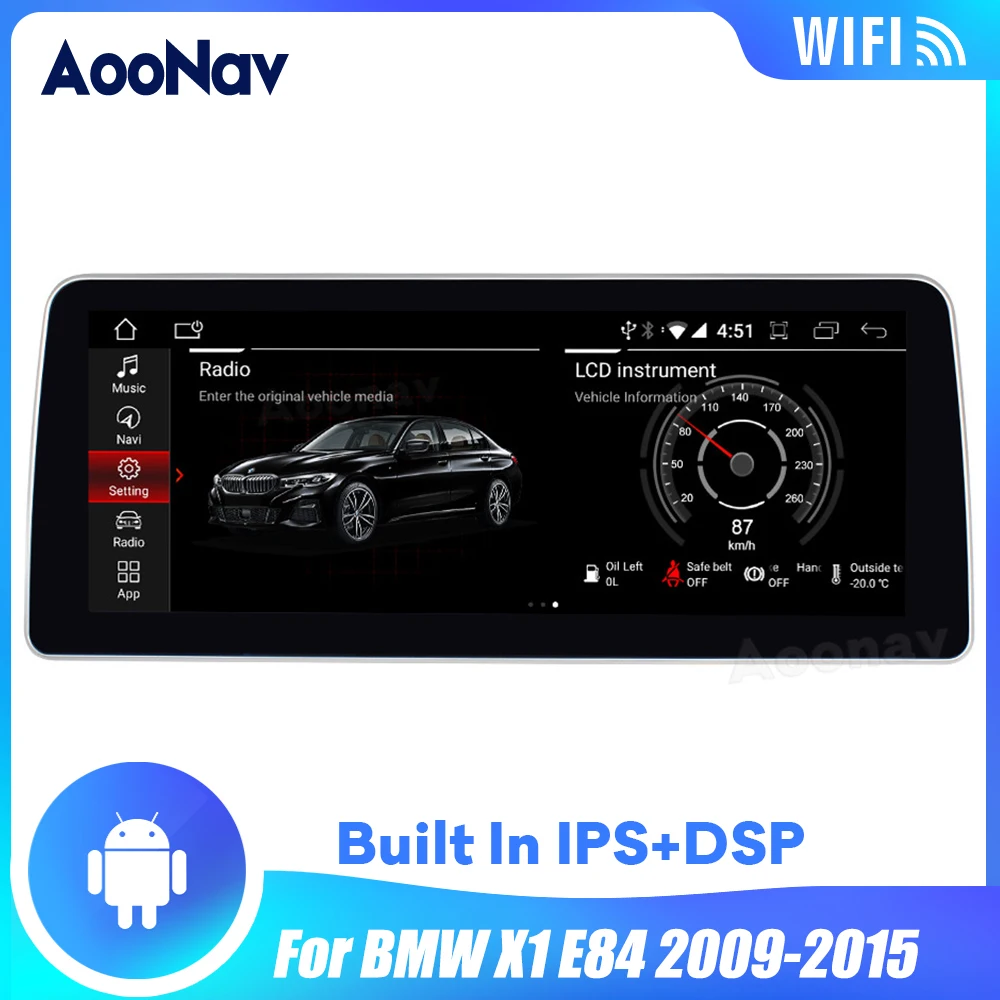 

Автомобильный радиоприемник 12,3 дюйма, система Android для BMW X1 E84 2009-2015, автомобильный радиоприемник, GPS-навигация, радио, мультимедийный плеер 2 ...