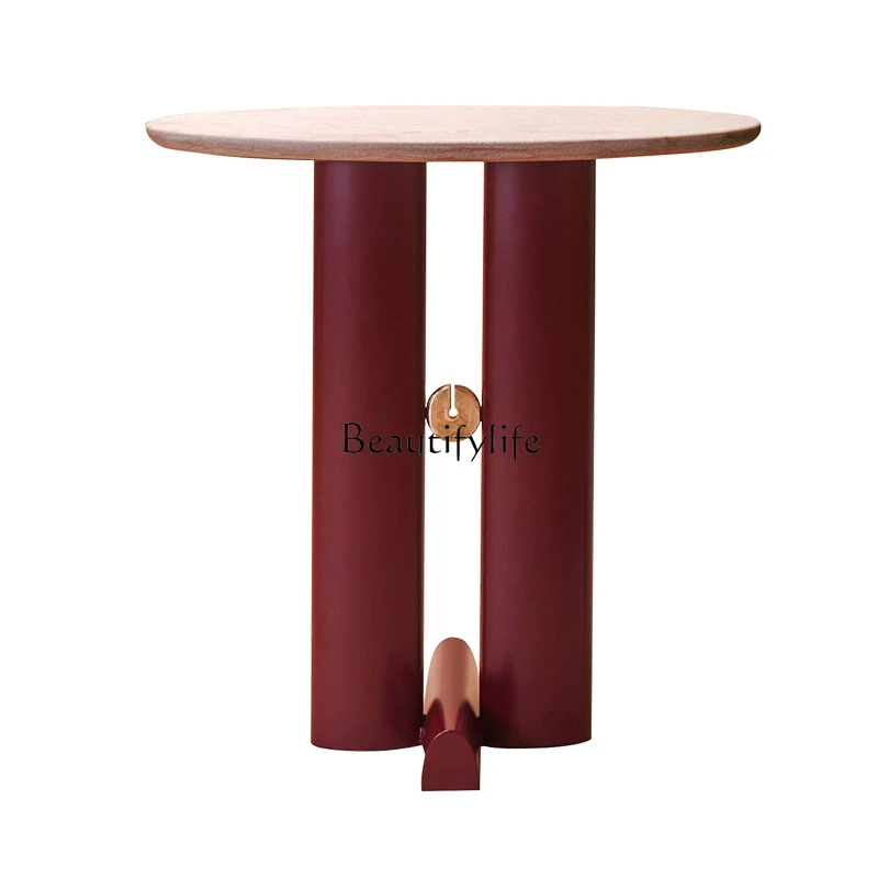 Итальянский простой акриловый журнальный столик клубный дизайн смысл края