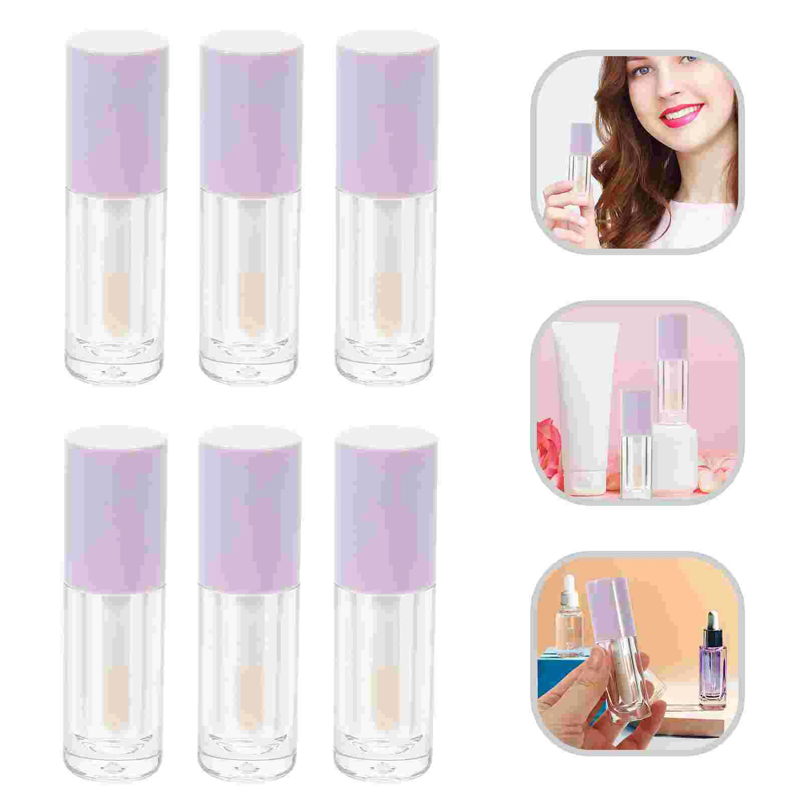 

14 Pcs Clear Lip Gloss Tube Wand Balm Tubes Empty Containers Stick Abs Refillable