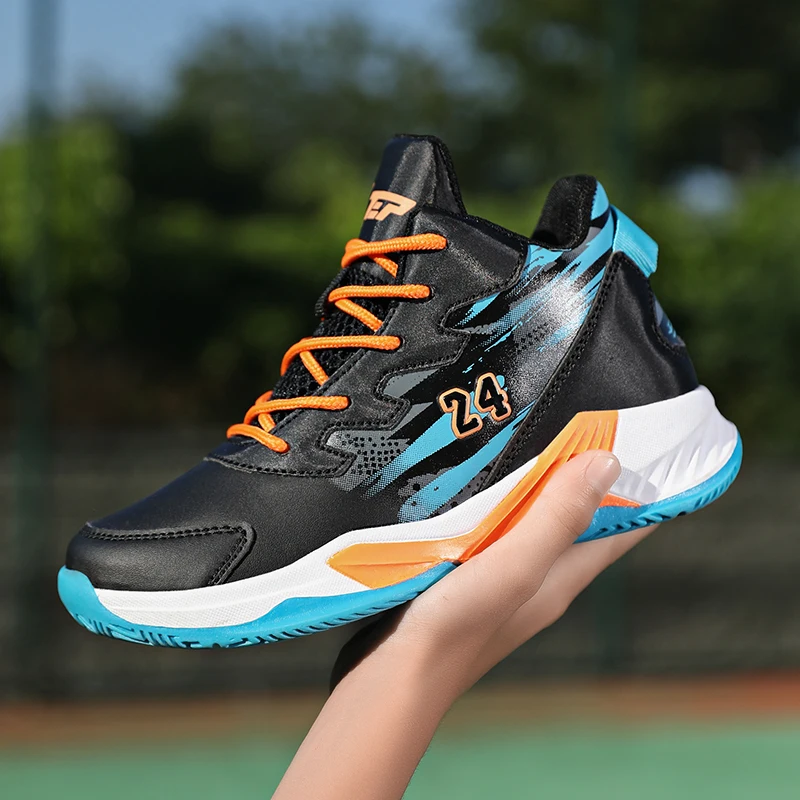 Children's Basketball Shoes Boys Sport Non-slip Kids Sneakers Shoes Outdoor Sneakers 2022 Girls Basketball Children Shoes