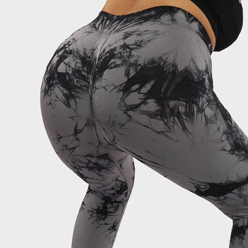 LUOYIYANG Plus Size Women's Leggings Tie Dye Seamless Sports Yoga Pants Gym Fitness Workout Push Up Women Clothing 2023 L-3XL