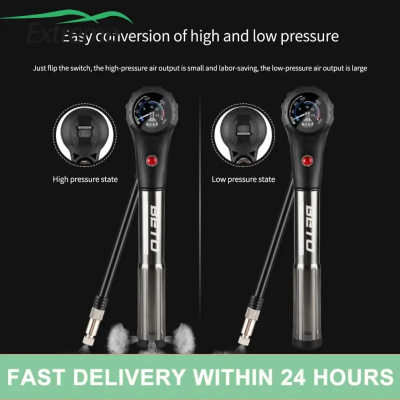 

Easy Adjustment Portable Pump Observation Of Real-time Data Equipped With A Pressure Gauge Bicycle Pump Bicycle Accessories