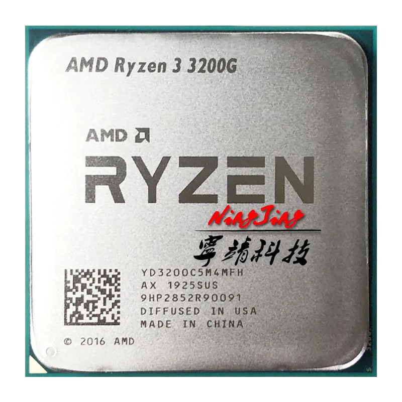 

AMD Ryzen 3 3200G R3 3200G 3,6 ГГц четырехъядерный четырехпоточный процессор 65 Вт L3 = 4M YD3200C5M4MFH разъем AM4