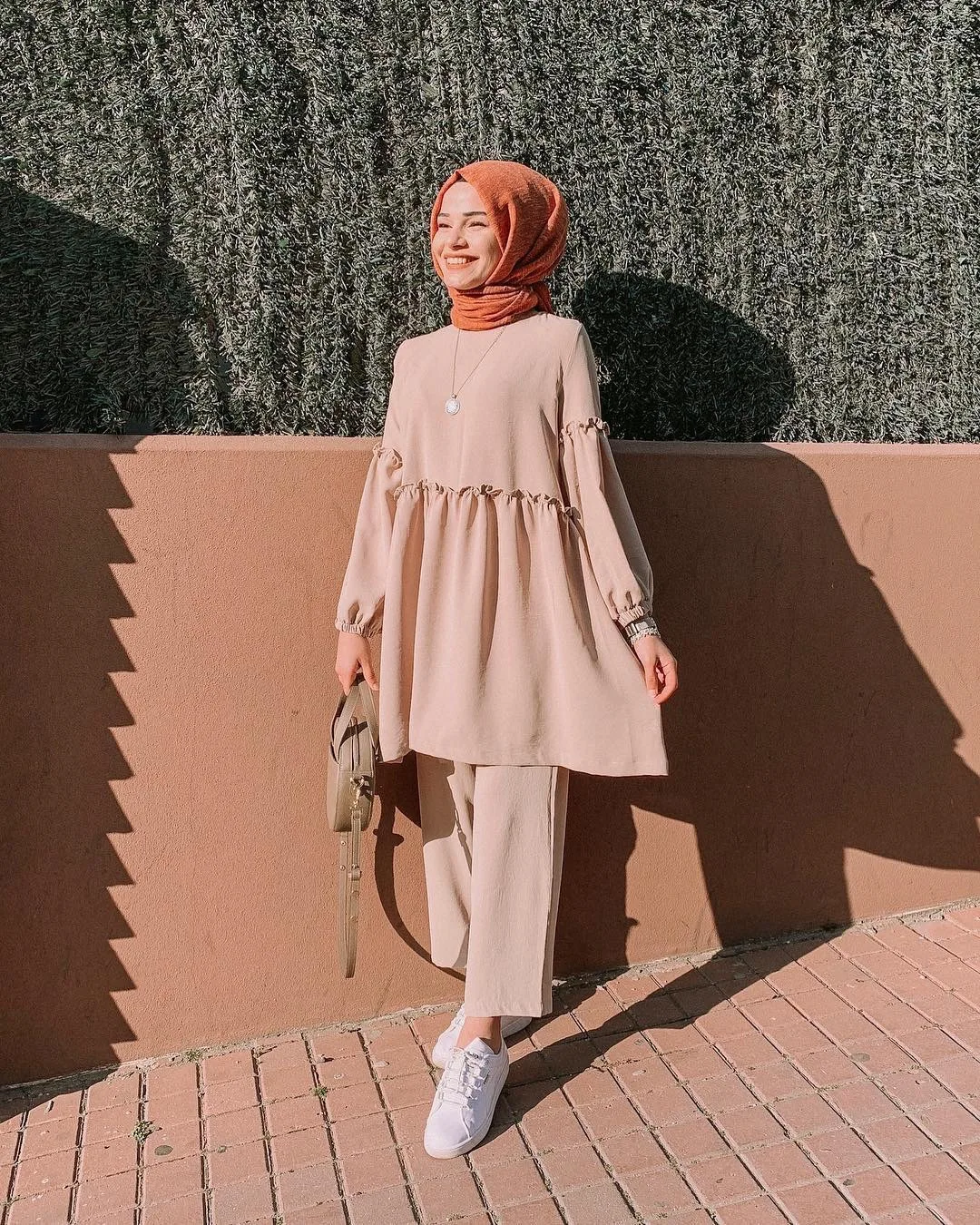 2 Piece Sets Womens Outfits Fall Clothes For Women Trousers Clothing Muslim Fashion Eid Mubarak Prayer Blue Color