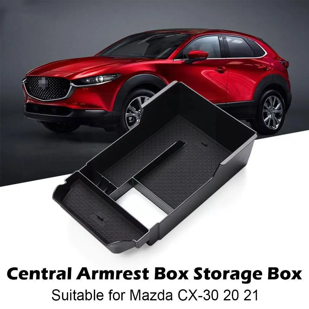 For Mazda CX-30 CX30 2019-2022 Car Accessories Center Holder Armrest Organizer Tray Plate Box Storage Container Glove Conso P2Y2