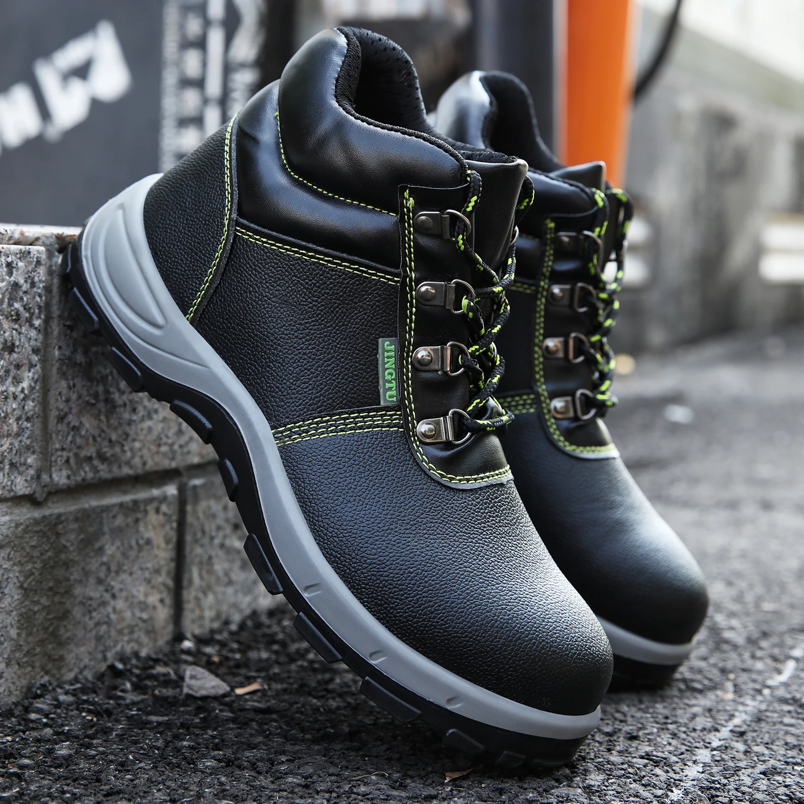 Профессиональные противоударные ботинки с высоким верхом перфорацией