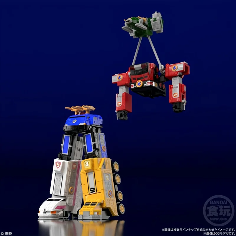 В наличии Bandai оригинальные Re-Release Super Mini-Pla Emergency Gattai Victory Robo фигурки в сборе