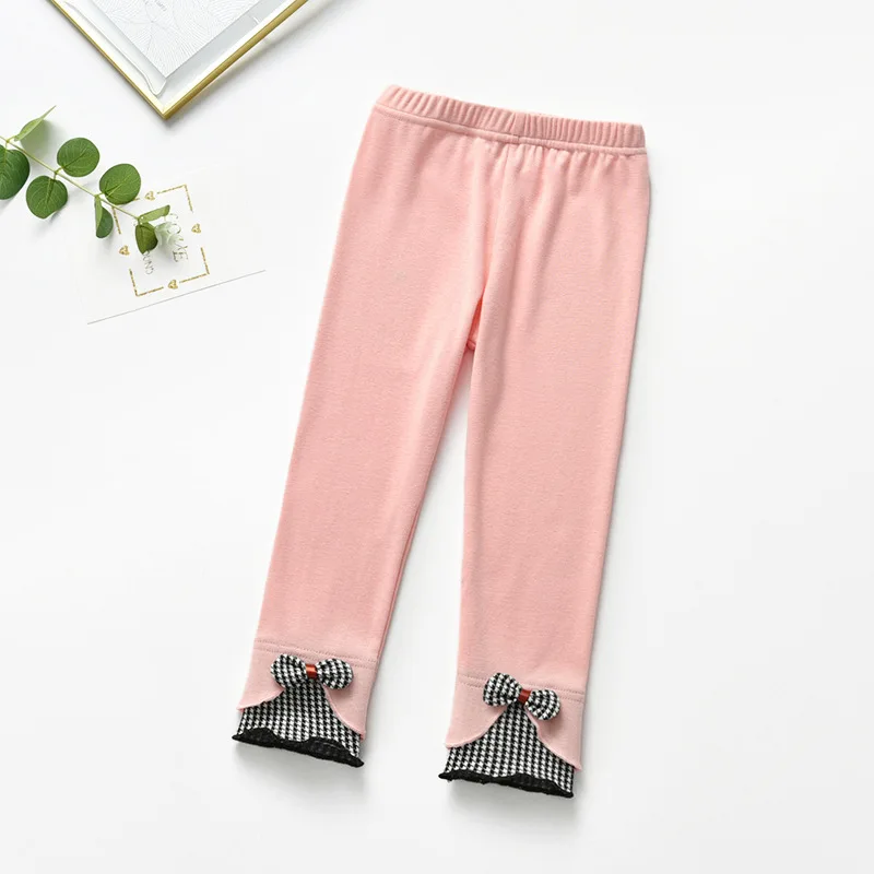 

Baby Girls Leggings For Kids Slim Cotton Pants Children 2 3 4 5 7Year Summer Skinny Stretch Pencil Trousers Student Casual Wear