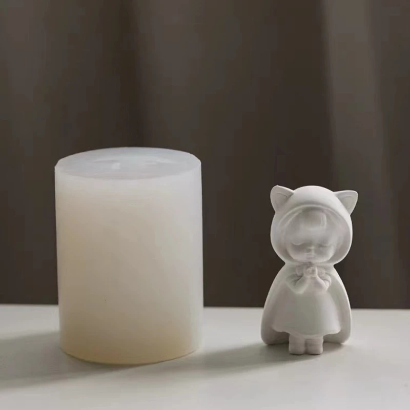 

Silicone Praying Girl Candle Casting Mold Home Ornament DIY Making Craft Epoxy Casting Mould Gifts for Friend Neighbor