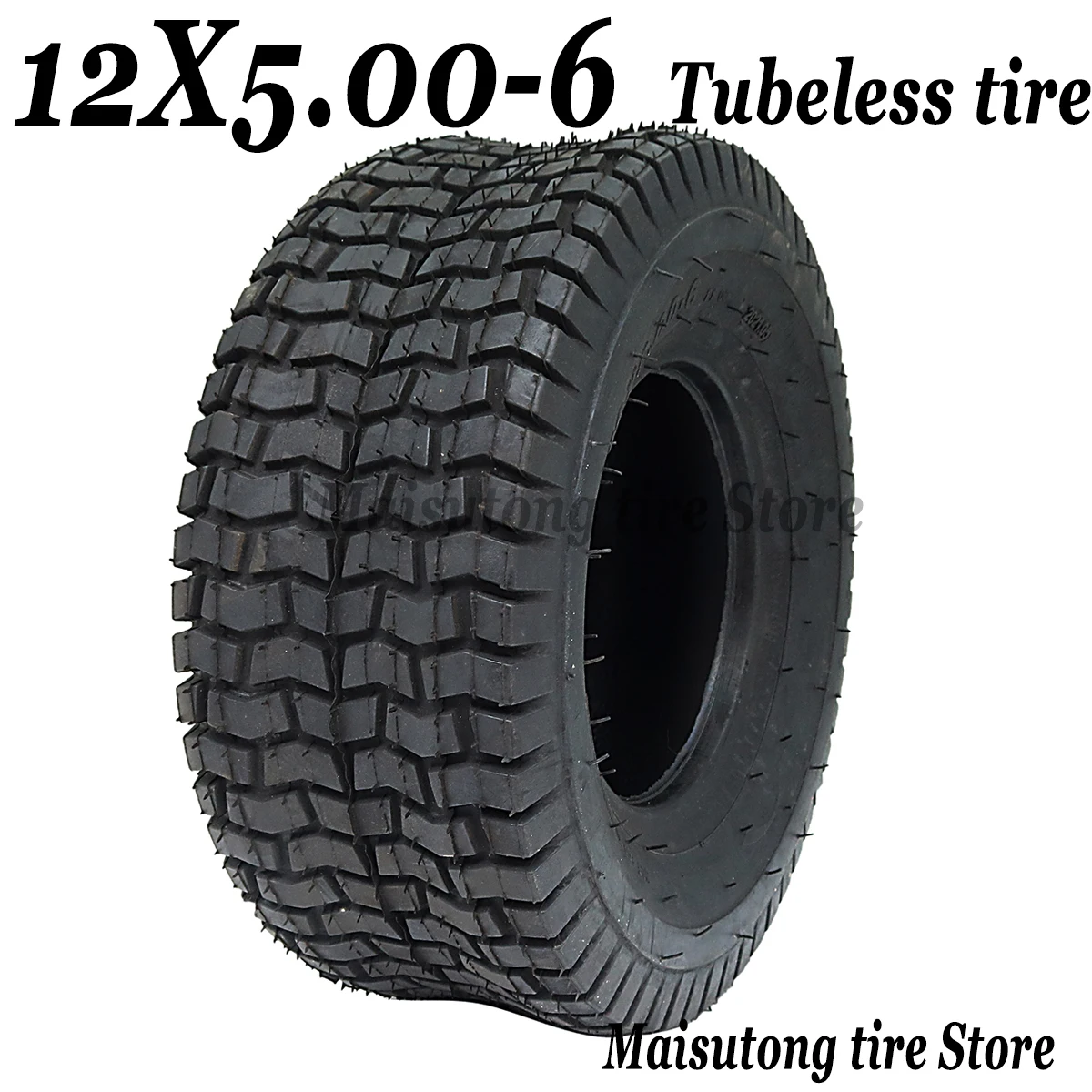 

6 Inch Tubeless Tire Turf Tire, 2 PR, Tubeless, Lawn and Garden Tire 12X5.00-6 Tyre