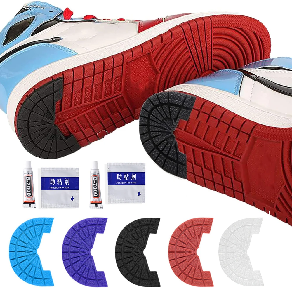 Rubber Sole Protector Sticker for Sneaker Heel Non-slip Wear-resistant Outsole Insoles for Shoes Repair Shoe Soles Replacement