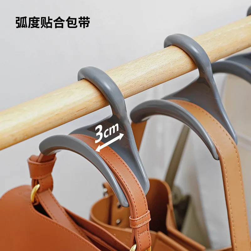 

Arched Hanger Hook Bag Rack Storage Rack Home Closet Hat Scarf Shawl Wallet Handbag Storage Bag Japanese Style