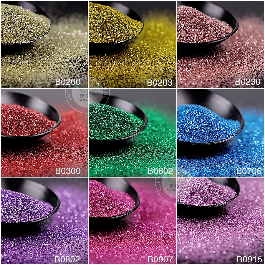 

50g Holographic Rainbow Nail Art Powders Pigment Laser Shiny Chrome Flakes Dust Nail Holo Glitter Decorations Press on Nails DIY