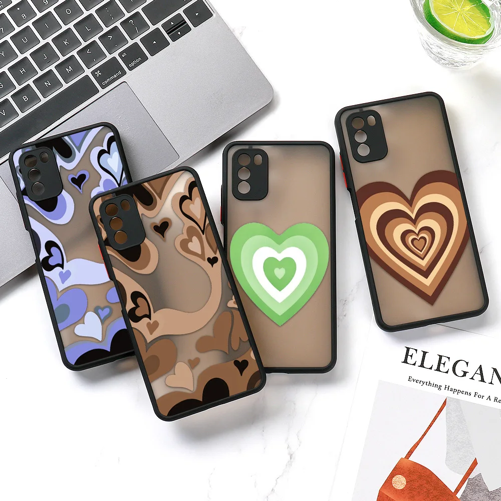 

Poco F3 Case For Xiaomi Redmi Note 8 Pro Case Love Heart Case Redmi 9T 9C NFC Capa Redmi Note 11 10 9 8 Pro Mi 11 Lite Funda